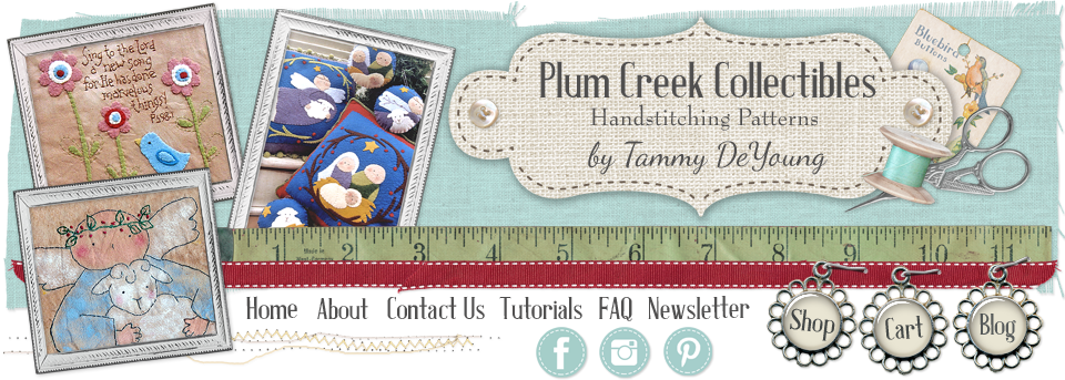 Plum Creek Collectibles Handstitching and Craft Patterns by Tammy DeYoung